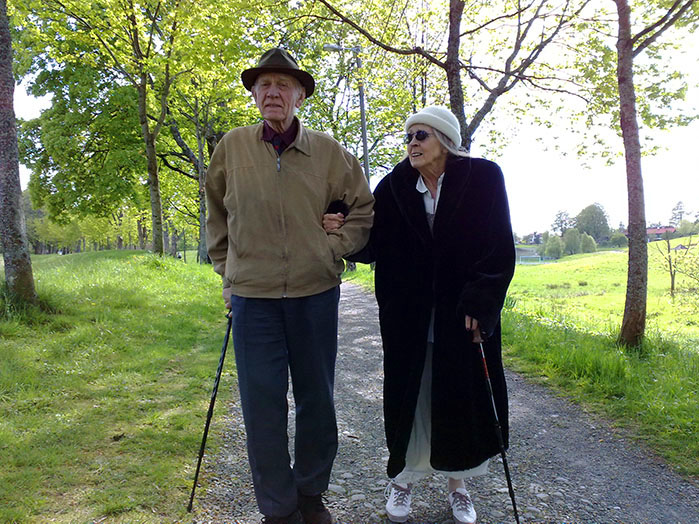 Endre Vik med sin kone Kiss Vik